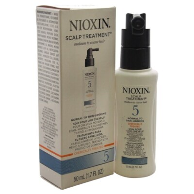Nioxin SCALP TREATMENT #5 Chemically Treated Hair Medium Coarse Normal Thin 1.7 