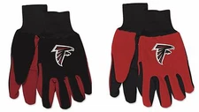NWT NFL Atlanta Falcons No Slip Gripper Palm Utility Work Gardening Gloves NEW!