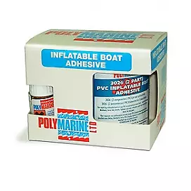 Polymarine PVC 2 Part Adhesive Glue. 250ml Tin. Rubber Dinghy, Boat etc