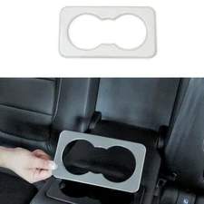 Rear Armrest Water Cup Holder Panel Trim For Jaguar XF 2016-2020 Matte Silver 1X