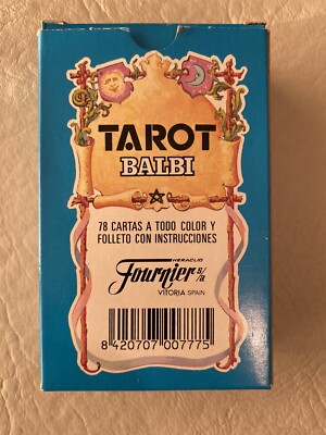 ORIGINAL OLD DOMENICO BALBI TAROT 78 CARDS DECK NEW UNUSED SPAIN