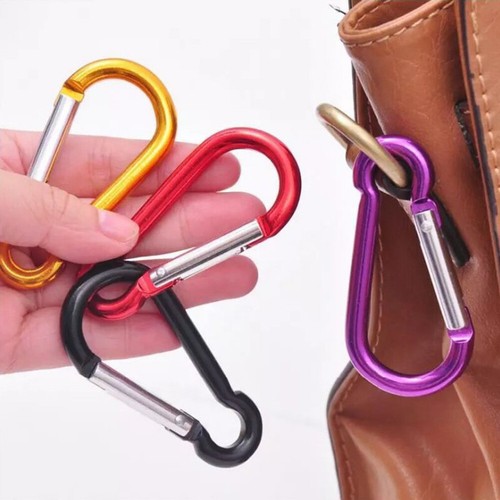 5/3/1 Aluminum Carabiner D-Ring Keychain Locking Spring Belt Clip Snap Hook Grip - Picture 2 of 10