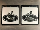 Brand New Genuine Mack Truck Black Logo 4WD Trailer BnS Ute Mudflaps 9 x 10 Set