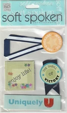 MAMBI Soft Spoken 3D stickers FRESH INSPIRATION Theme  90521 Fast FREE Shipping!