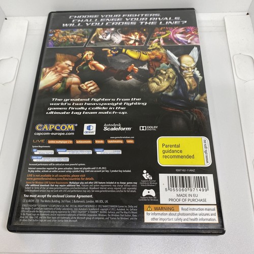 Street Fighter X Tekken PC Juego DVD Rom 2012 Capcom - Imagen 2 de 8