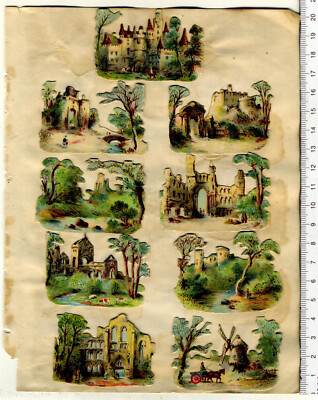 Oblaten Gebäude Landschaft etwa 1895