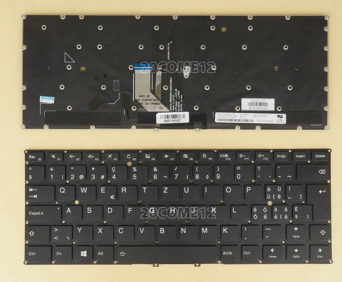 Tastiera Francese AZERTY Originale Lenovo Per IdeaPad Yoga 13-2191 – NUOVA