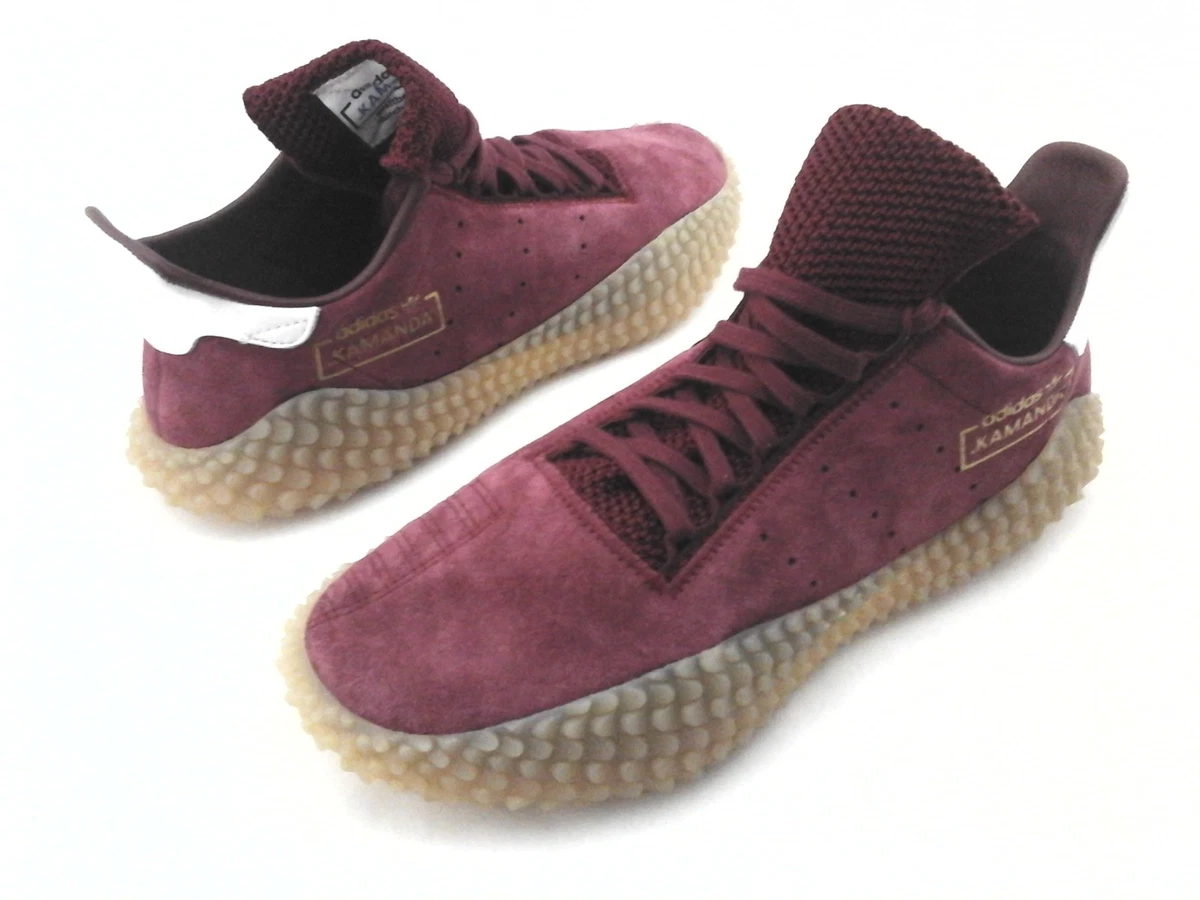 ADIDAS Kamanda Shoes Burgundy Red Suede Gum Soles CQ2219 Mens US 9 EU 42 2 3 New