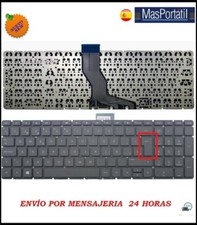 New HP 15-AK Series Black Enter Large Portable Spanish Keyboard TEC55