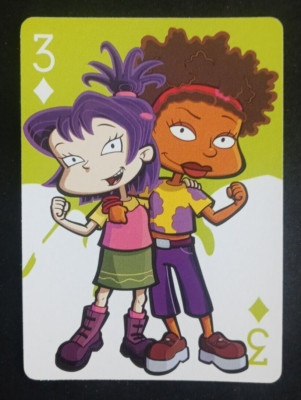 2004 Nick Nickelodeon Bicycle Playing Card Rugrats All Grown Up 3 Diamonds