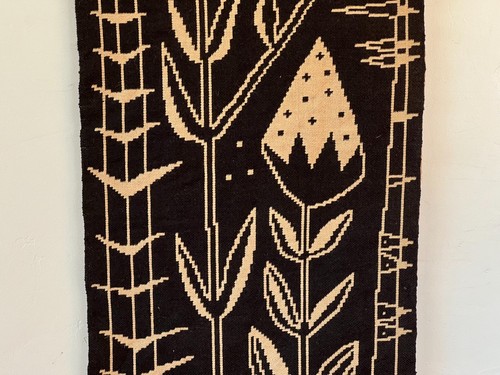Tapisserie textile murale réversible scandinave moderne vintage milieu du siècle - Photo 10/21