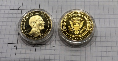 🇺🇸 BARACK OBAMA 44th PRESIDENT 56th INAUGURATION CHALLENGE COIN with Box - Picture 5 of 5