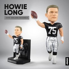 HOWIE LONG Los Angeles Oakland Raiders Legend NFL Matted Jersey Bobblehead NIB!