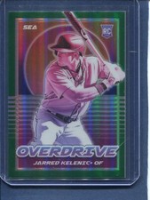 2021 Panini Chronicles Overdrive Jarred Kelenic Rookie #7 Green Prizm 26/75