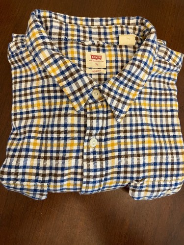 Levi's Herren Hemd mit Knopfleiste XL mehrfarbig Flanell kariert Western Freizeit Rodeo - Bild 8 von 9