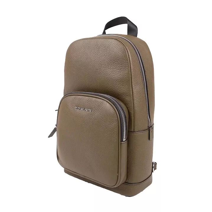 Michael Kors Commuter Slingpack Olive Leather 37S1LCOY1L NWT 368 Retail FS