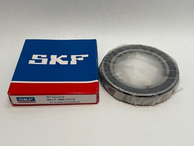 SKF 6017-2RS1/C3 Bearing Rubber Seals 60172RS1C3 6017 2RS RS 2RS1 C3 85x130x22mm