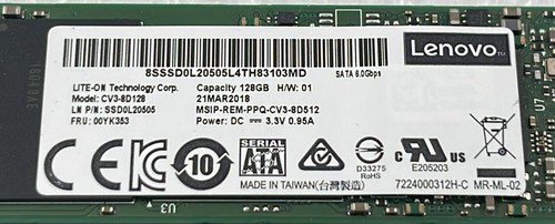 Lenovo ThinkSystem 01KN512 Dual M.2 SATA SSD 2x 128 Go CV3-8D128 - Photo 2/6