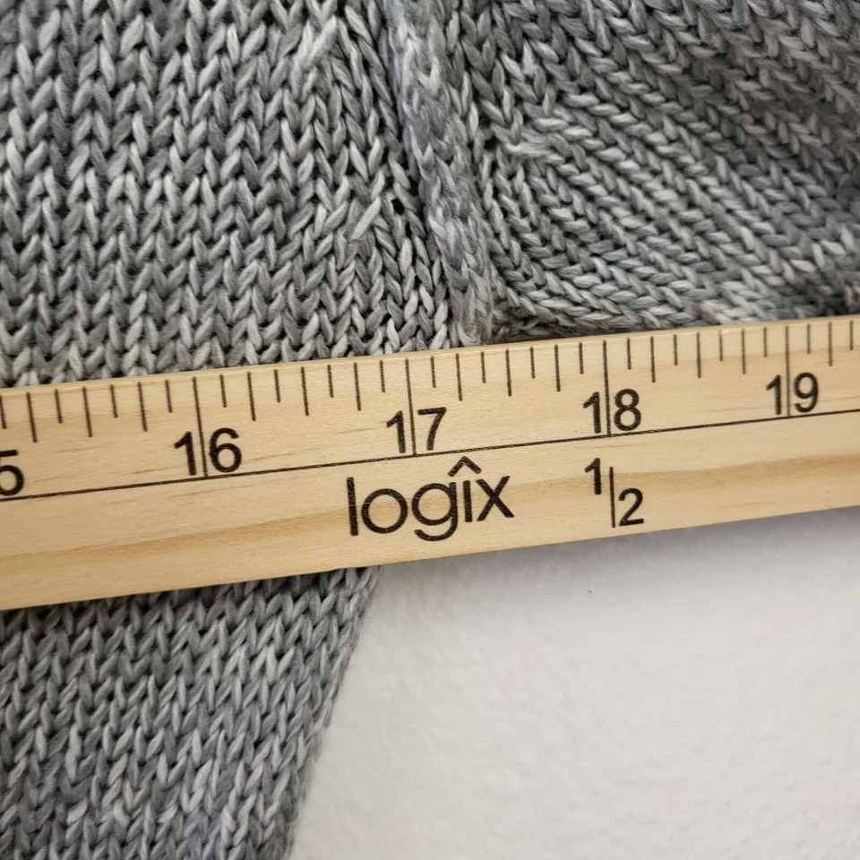 Sudadera con capucha tejida suelta Rue21 para mujer talla M verde cuello en V profundo bolsillo manchas manga larga Foto 3 de 4