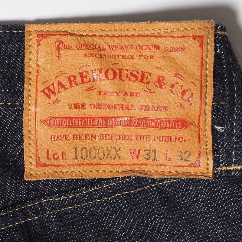 WAREHOUSE & CO. Lot 1000XX DSB Selvedge Denim DEAD STOCK BLUE MADE