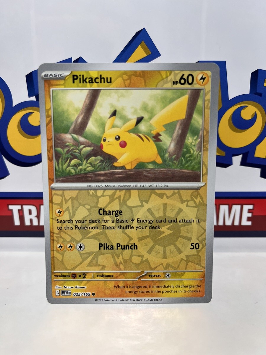 Pokemon TCG - 025/165 Pikachu Reverse Holo - Scarlet & Violet 151