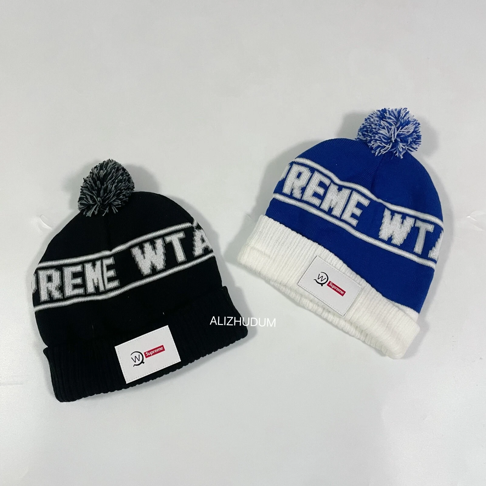 SUPREME FW21 WTAPS BEANIE NOIR BLEU 