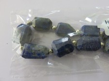 96cts Lapis Lazuli Graduated Faceted Medium Nuggets Approx 8x5 to 13x9mm, 18cm