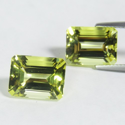 Par de piedras preciosas fabulosas escapolita natural 12x9 mm corte esmeralda a juego de 9,76 quilates - Imagen 4 de 4