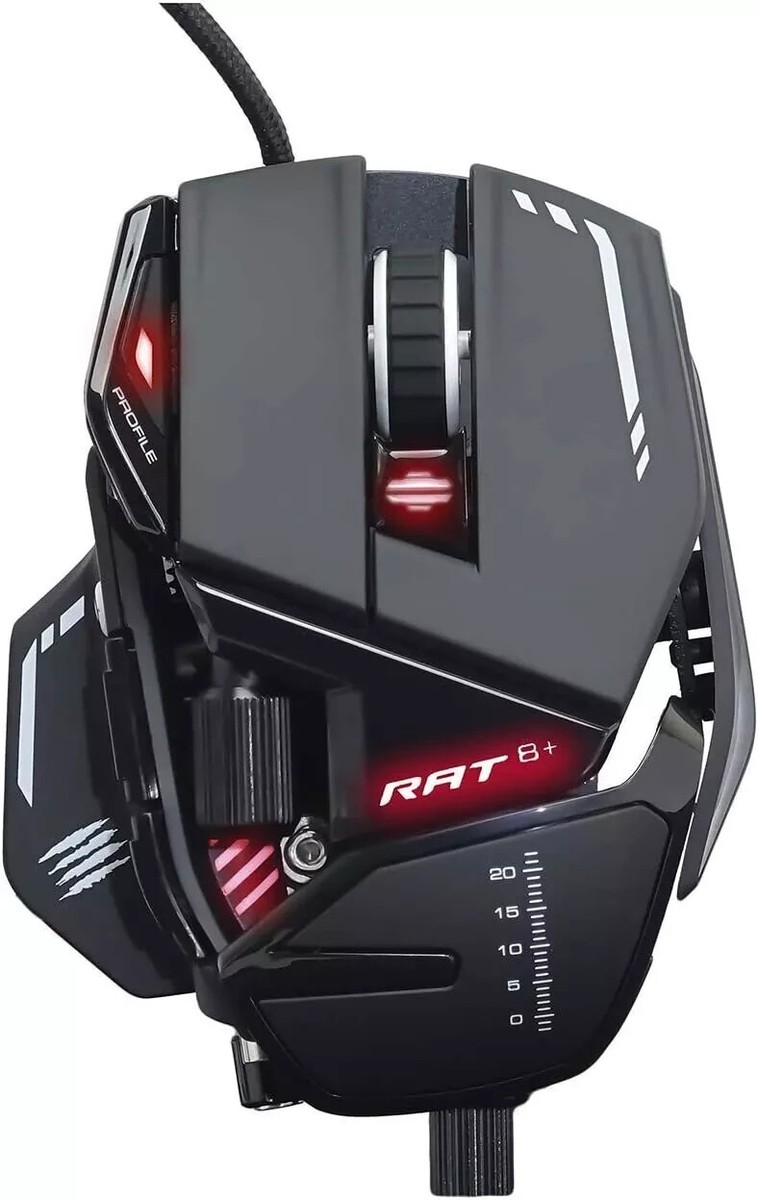 Mad Catz R.A.T.8 Plus Wired Gaming Mouse FPS Up to 16000 DPI