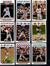 2008 TOPPS Baseball Complete Your Set 1-250 BUY MORE SAVE MORE