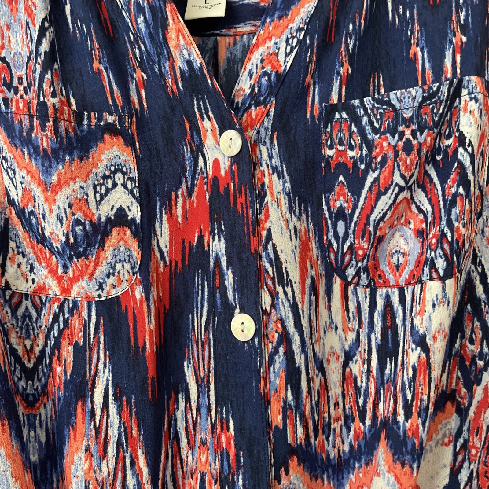 Ruby Road Tunic Top L Button Lightweight Casual R… - image 4