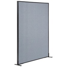 48-1/4"W x 72"H Freestanding Office Partition Panel Blue