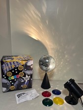 Vintage Mirror Disco Ball Set - Lite F/X Attitude Lighting - Model 1840 - Works