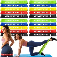 GHCTFE 20 Pcs Resistance Bands, Exercise Bands Bulk Set for Multicolor-20PCS