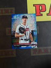2017 Bowman Chrome Baseball Blue Shimmer Refractor Max Fried /150