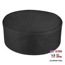 Adjustable Unisex Chef Hat Baker Kitchen Cooking Cap Breathable Mesh Top Black