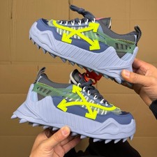 Off Arrow White ODSY-1000 Blue Yellow Unisex Sneakers Casual Sports Shoes