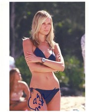 Sara Foster Signed Autographed 8x10 Blonde Model Bikini Photo 90210 ACOA