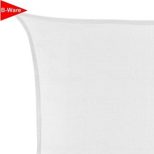 B-WARE Sonnensegel 3,5 x 3,5 x 4,95 m PE Sonnenschutz Windschutz DREIECK Kokos