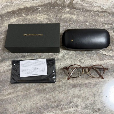 MASAHIRO MARUYAMA MM-0063 Sculpt Glasses Titanium Photochromic Lens Japan Unisex