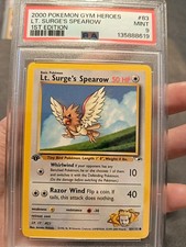 Lt. Surge's Spearow 083/132 Gym Heroes-1st Edition Normal