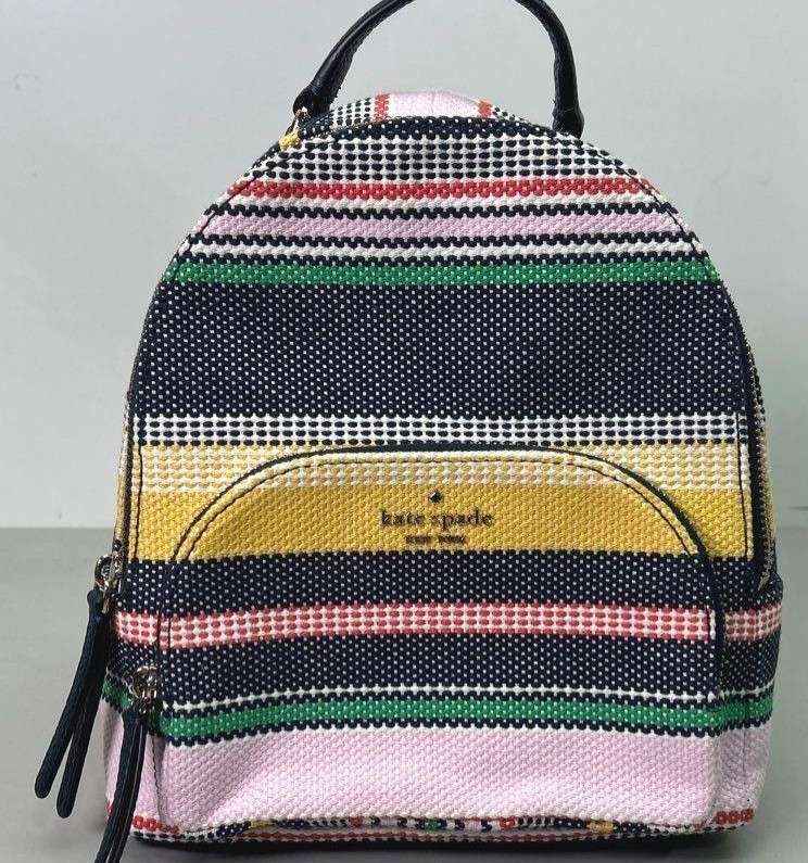 Kate ♠️ Spade NEW YORK 
Jackson Boardwalk Stripe Backpack Kate Spade ♠️ | Jackson Medium Backpack | Unboxing Monday  main image 4