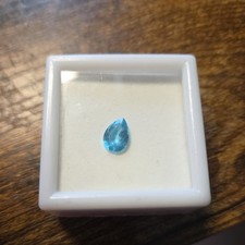 1.00 ct MIN 9 x 6 MM Pear Shape Apatite Blue Gemstone 