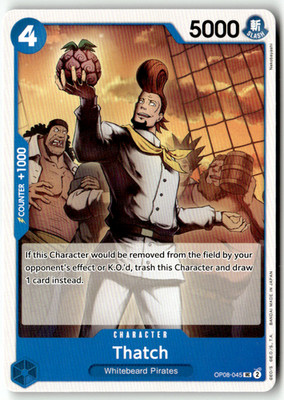 One Piece TCG Bandai No. OP08-045 Thatch Englisch