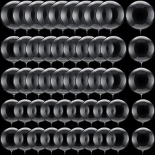 50 Pcs Clear Bubble Bobo Balloons Burbuja Transparent Clear Balloons for Chri...