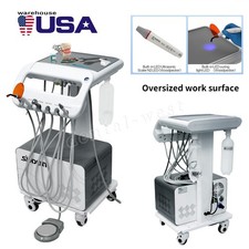 Portable Dental Delivery Unit Syringe Suction Turbine With Air Compressor