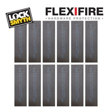 LockSmyth FlexiFire 12x Intumescent Pads 1mm FD30 FD60 Fire Door Protection Pack