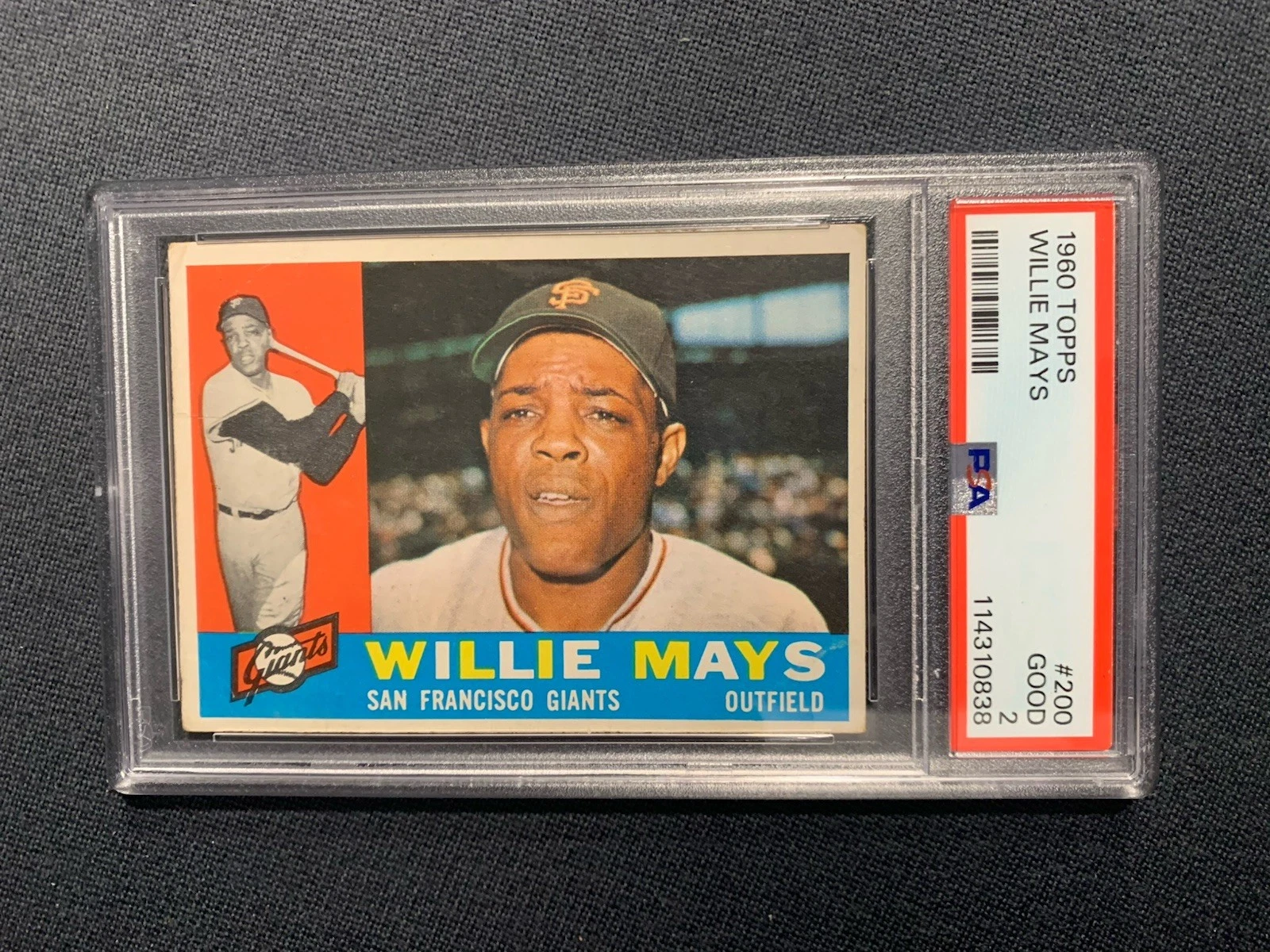 Deal for 1960 TOPPS #200 WILLIE MAYS PSA 2