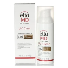 Elta MD UV Clear Deep Tinted Broad Spec. SPF 46 Sunscreen 1.7oz New exp 4/26