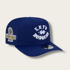 LA Dodgers BxR 2024 World Series Champions Hat 9Forty Youth A-Frame Snapback Cap
